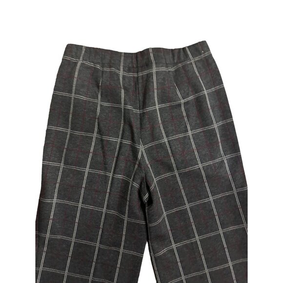 J JILL Wide Leg Plaid Ponte Dress Pants Size XS - Picture 4 of 7